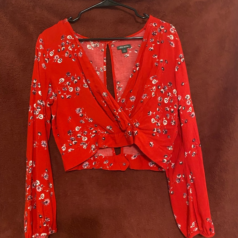 WILD FABLE cropped long sleeve